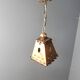 Brutalist copper pendant light, 1970s