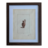 Ancient antique pottery engraving