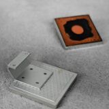 Vintage Brutalist Metal and Ceramic Entrance Door Handle by Juliette Belarti, 1960s, Set of 2