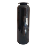 Vase en verre noir