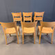Vintage oak dining chairs, 1980s - Belgium