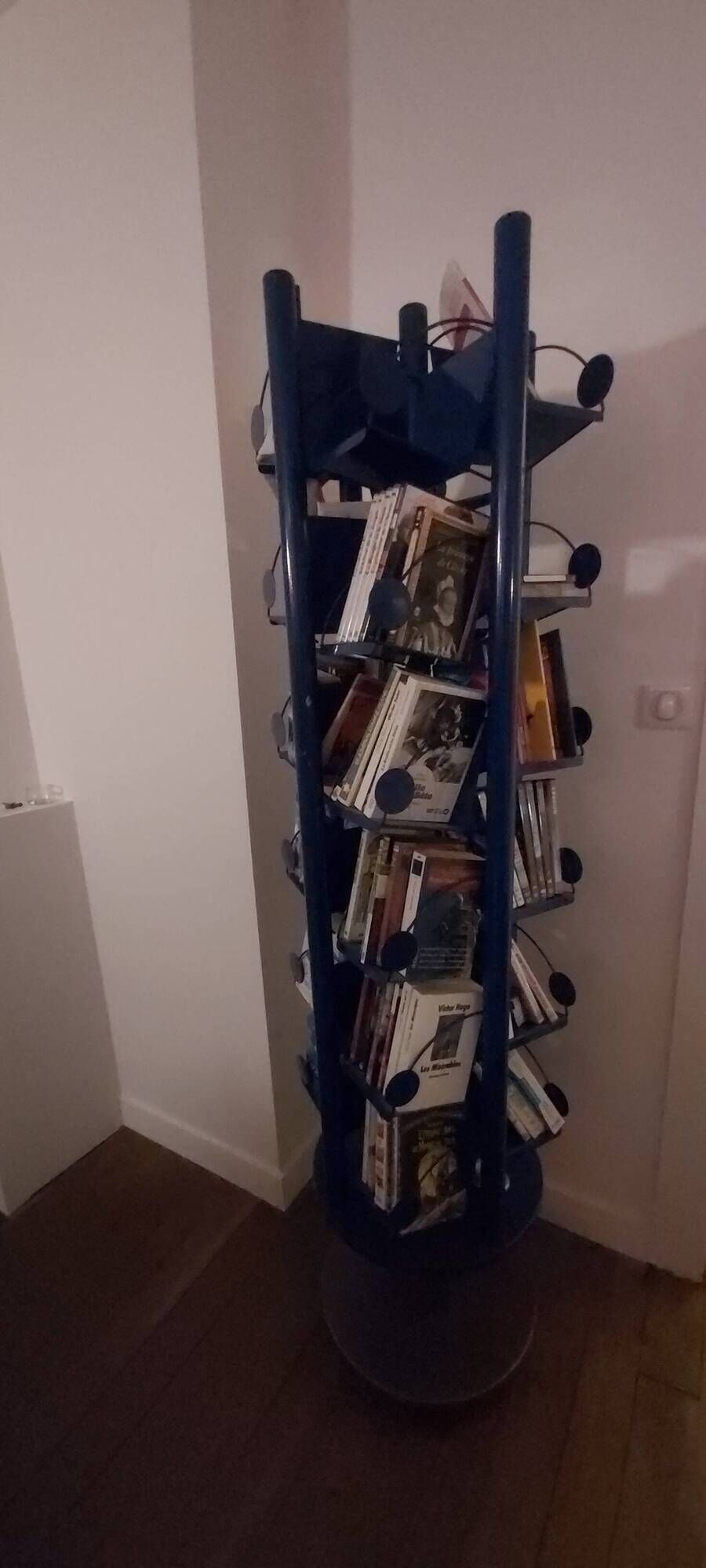 Book Rack Revolving Bookcases 80s