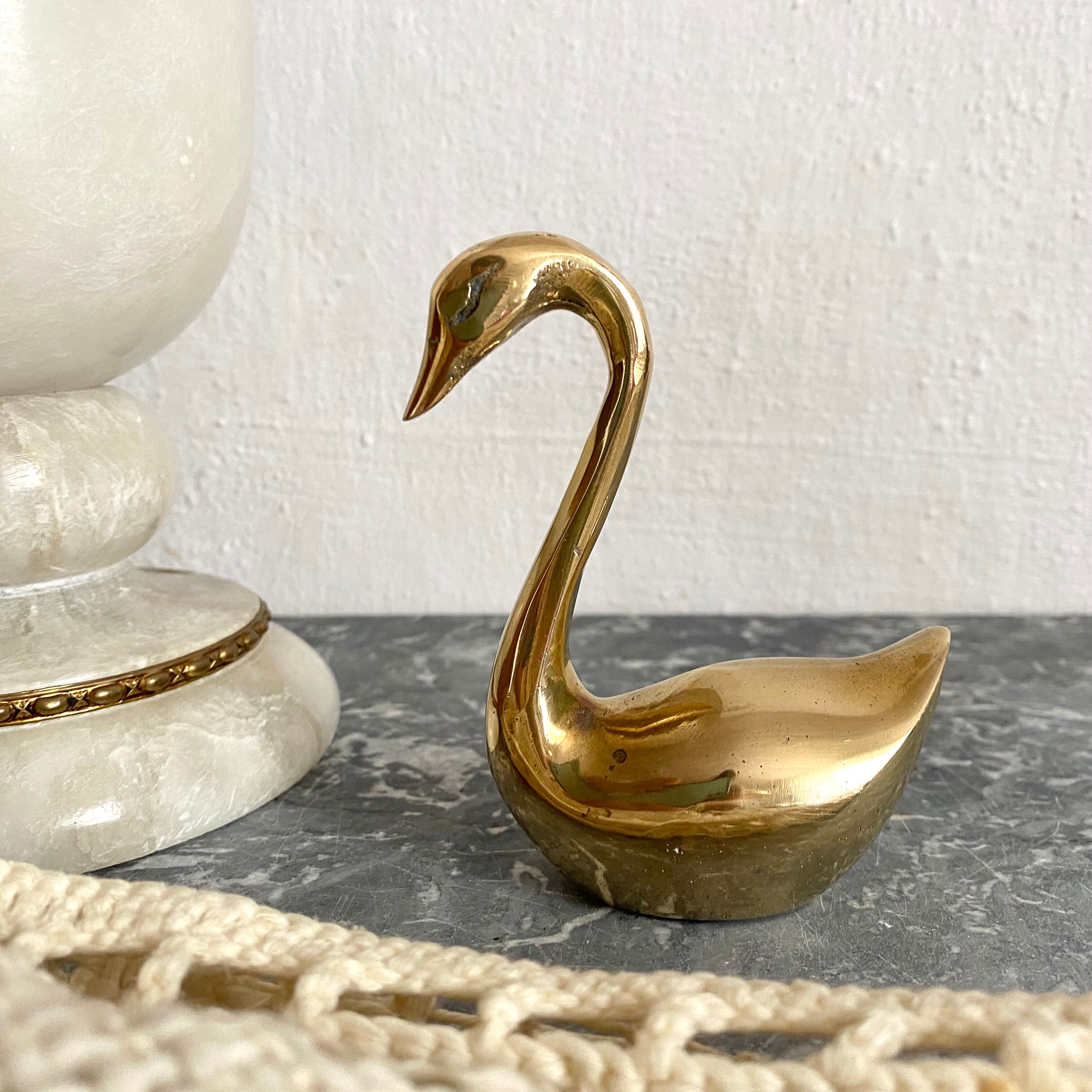 Brass swan