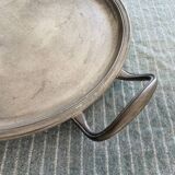 Large pewter serving tray with Étains du Manoir hallmark