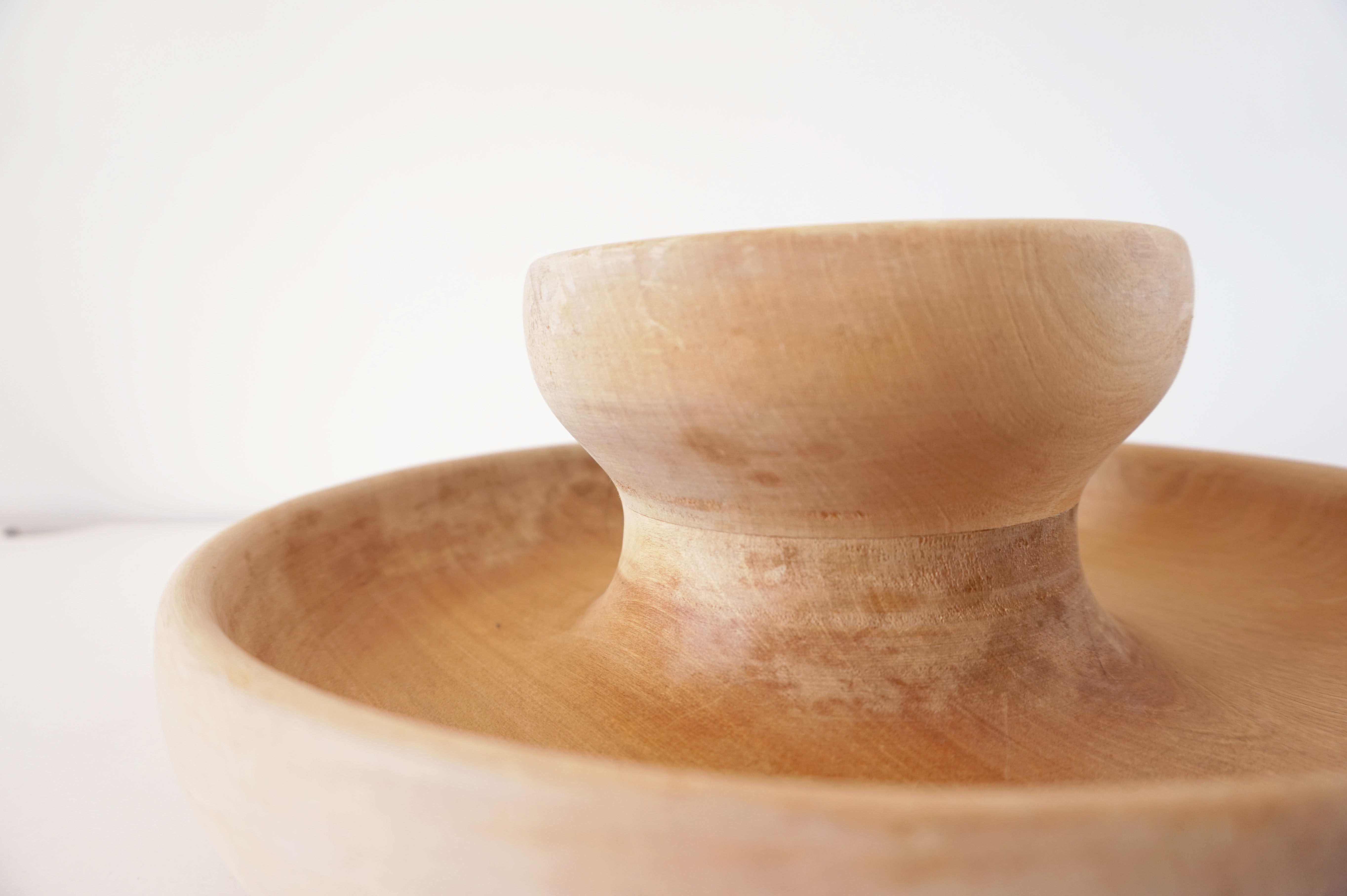 Raw solid wood fruit basket