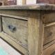 Table basse en châtaignier du XIXème à 3 tiroirs