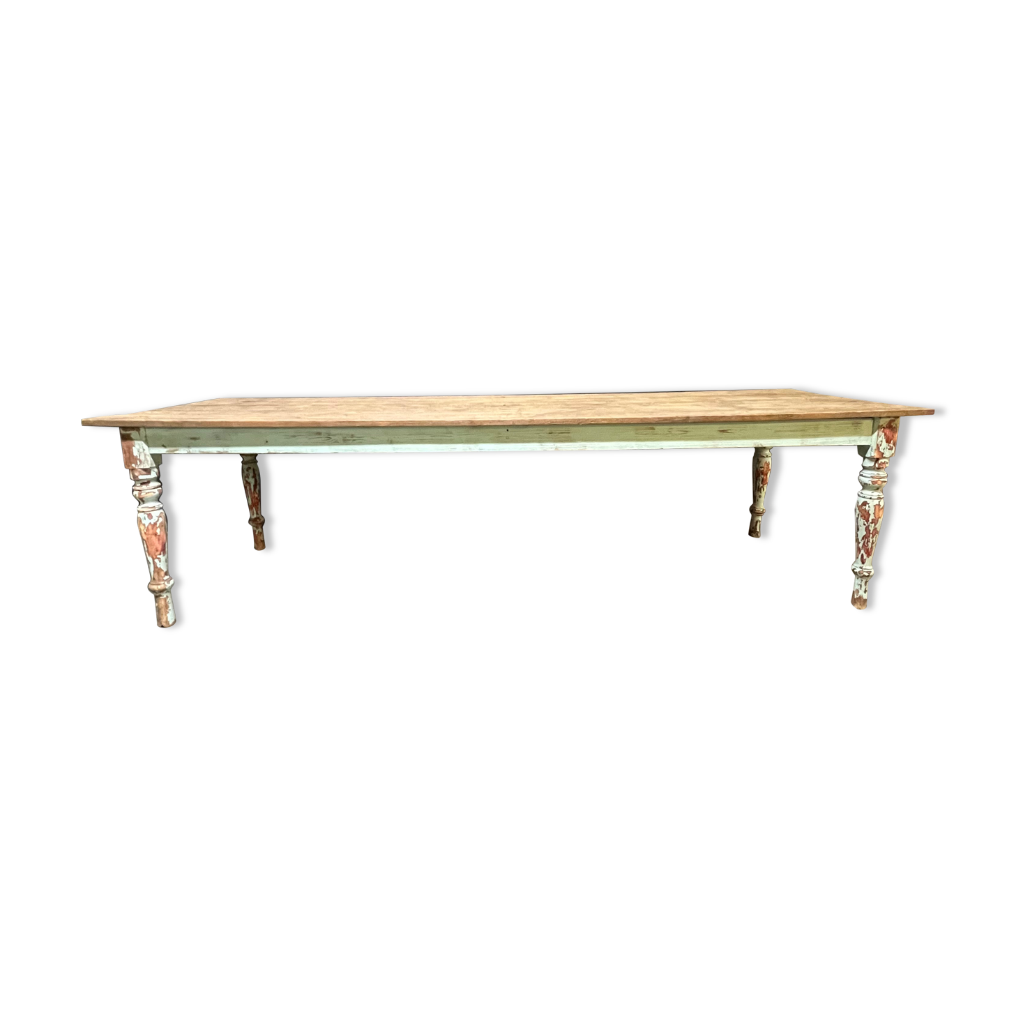 Fir draper table patina mint water