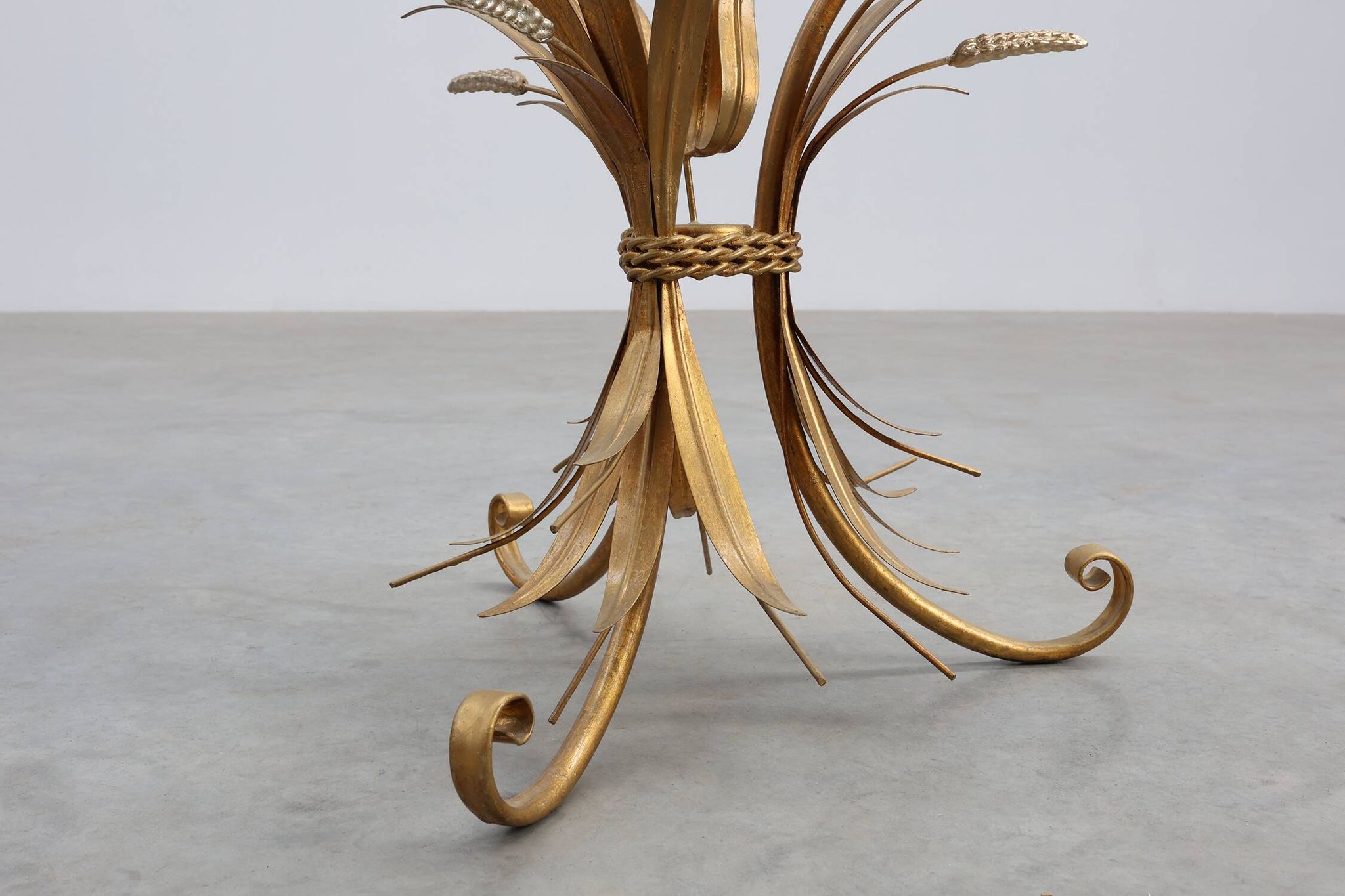 Table basse "Gerbe de blé" de style Coco Chanel, France 1960