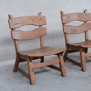 Chaise en bois basse