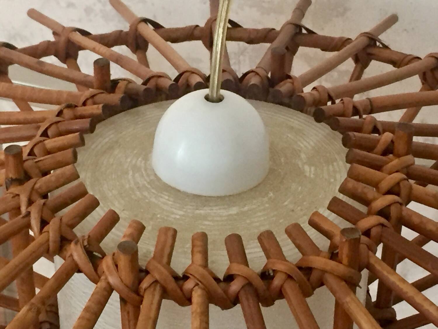 Rattan pendant light