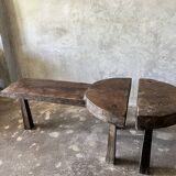 Modular bench or coffee table in 2 parts L:2m W:60 H:46