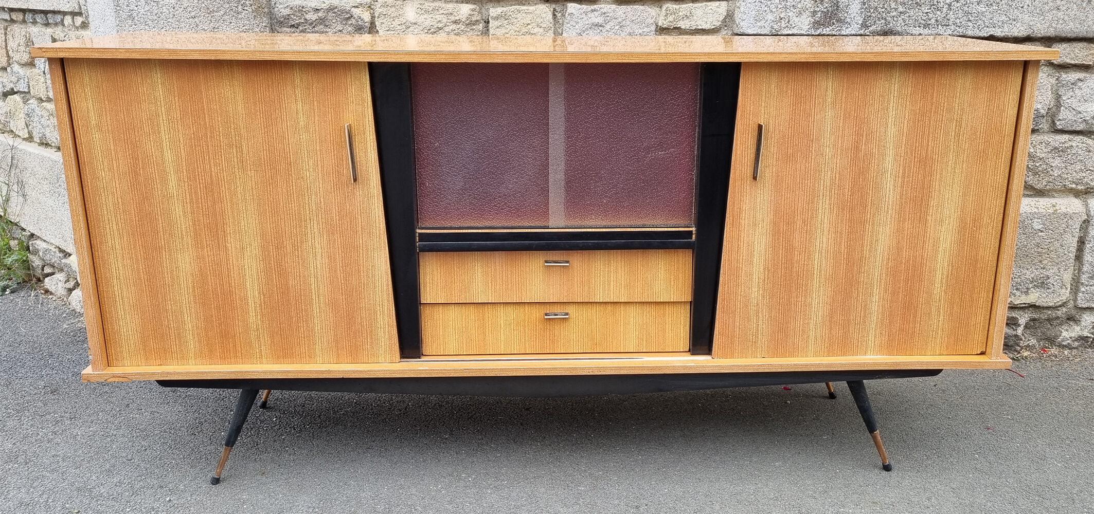 Low buffet in a formica rockabilly, vintage, 50s