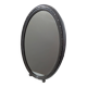 Oval table mirror Belle Époque — silver-plated on brass, late 19th century