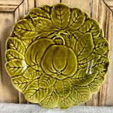 6 old Sarreguemines slip plates