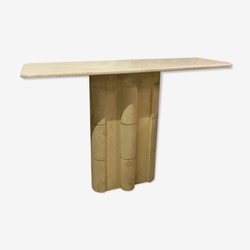 Artelano travertine vintage console table