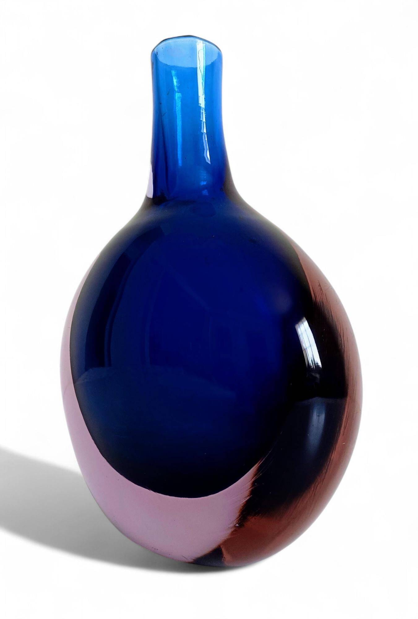 Murano Glass Large Bottle by Flavio Poli for Seguso Vetri D´Arte, Italy, 1960s