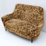 Canapé incurvé italien, années 1950