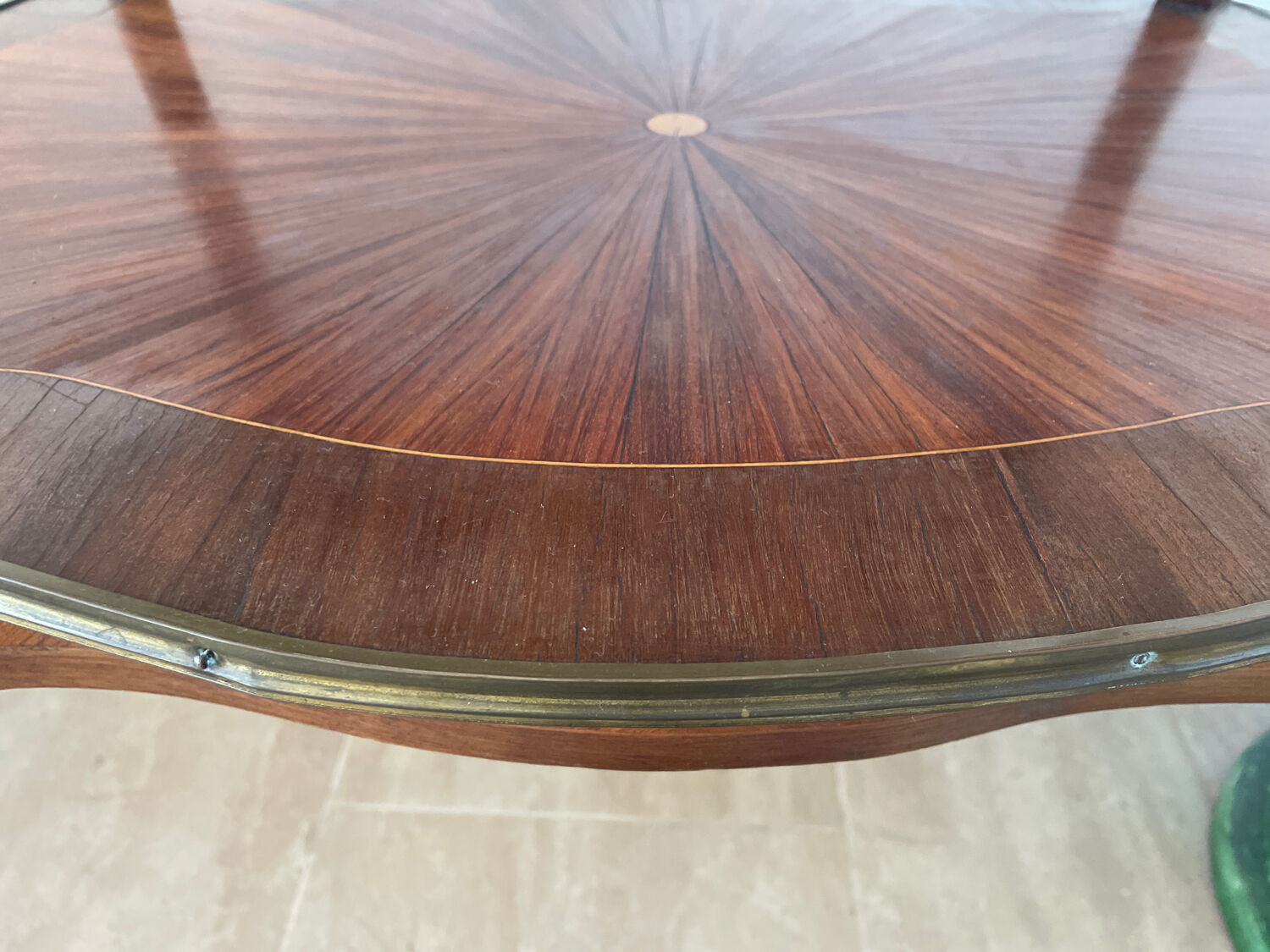 Guéridon table à thé style Louis XV
