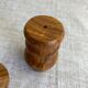 Olive wood salt and pepper shakers