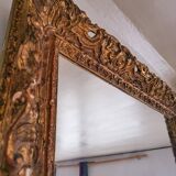 Bevelled trumeau mirror 60.5 x 51.5 cm