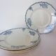 4 flat plates made of St Amand ironstone 220530