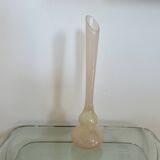 Pale pink opaline soliflore vase, 60s-70s