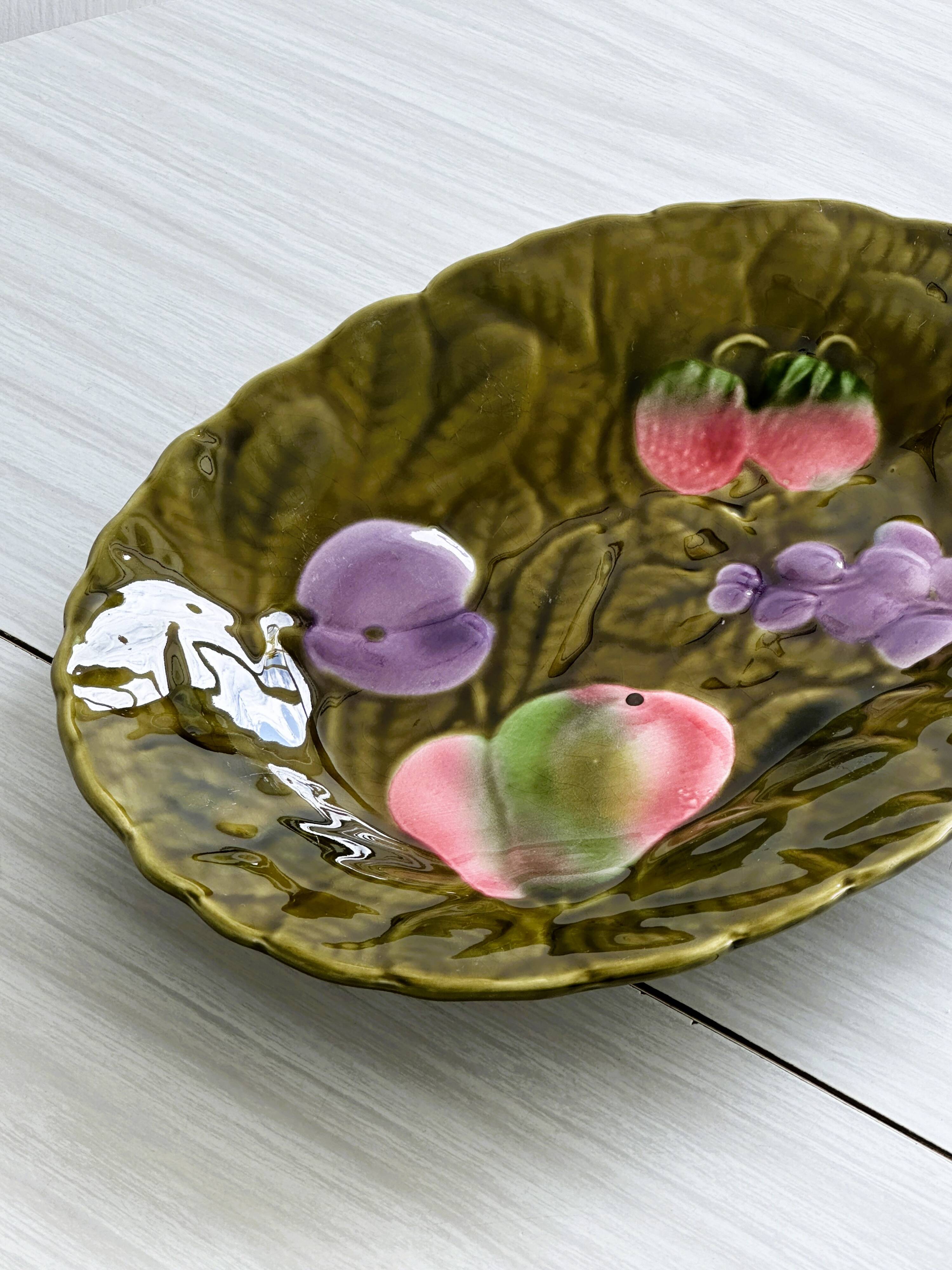 Sarreguemines serving dish.