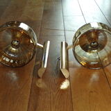 Pair of golden Sciolari House wall light