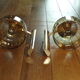 Pair of golden Sciolari House wall light