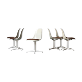 Set of 6 dining chairs 'La Fonda' designed by Charles & Ray Eames for Herman Miller