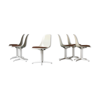 Set of 6 dining chairs 'La Fonda' designed by Charles & Ray Eames for Herman Miller