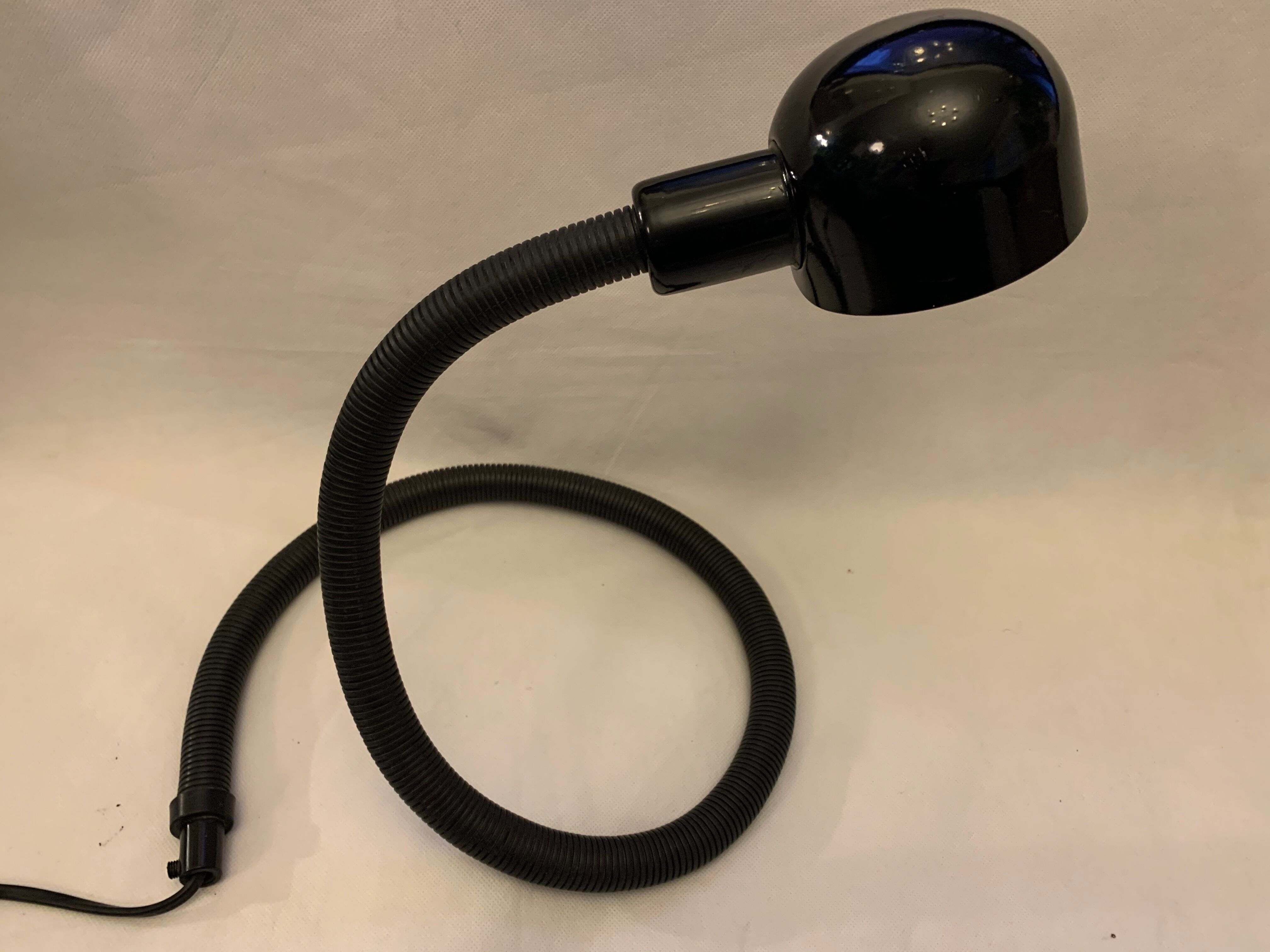 Black Hebi lamp by Isao Hosoe for Valenti Luce 1970