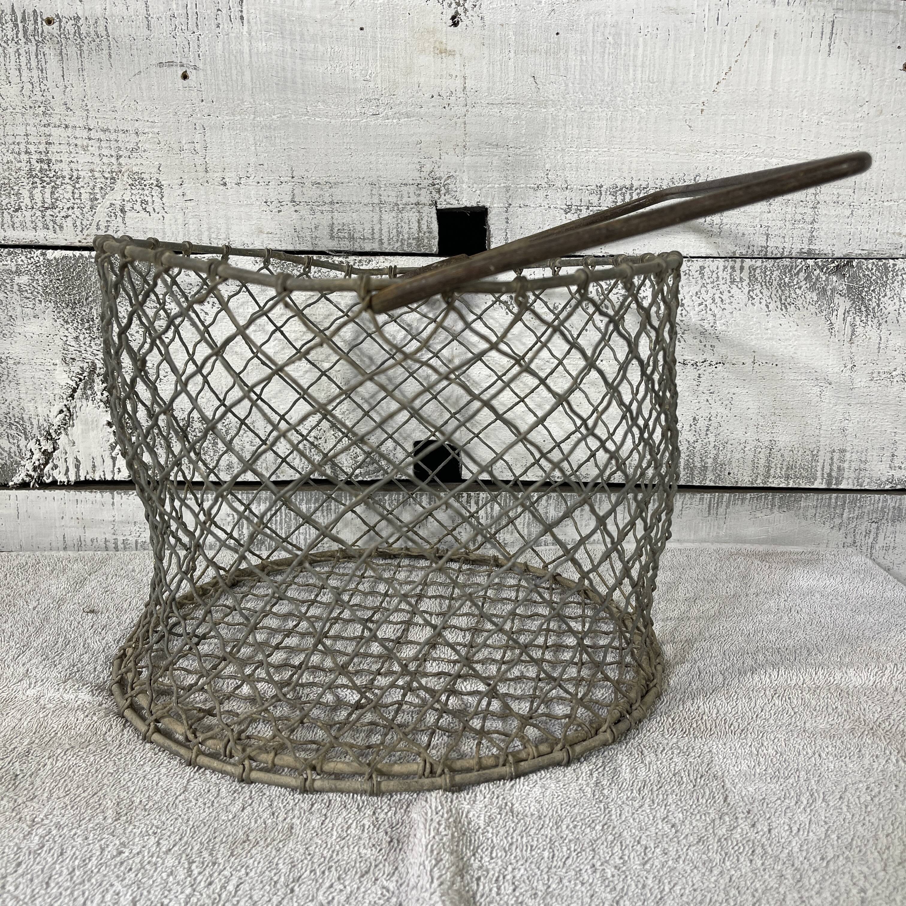 Round steel basket