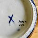 Vase bleu cobalt et or