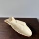 Plat à gâteau en forme de poisson céramique vintage