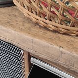 Vintage wicker tray