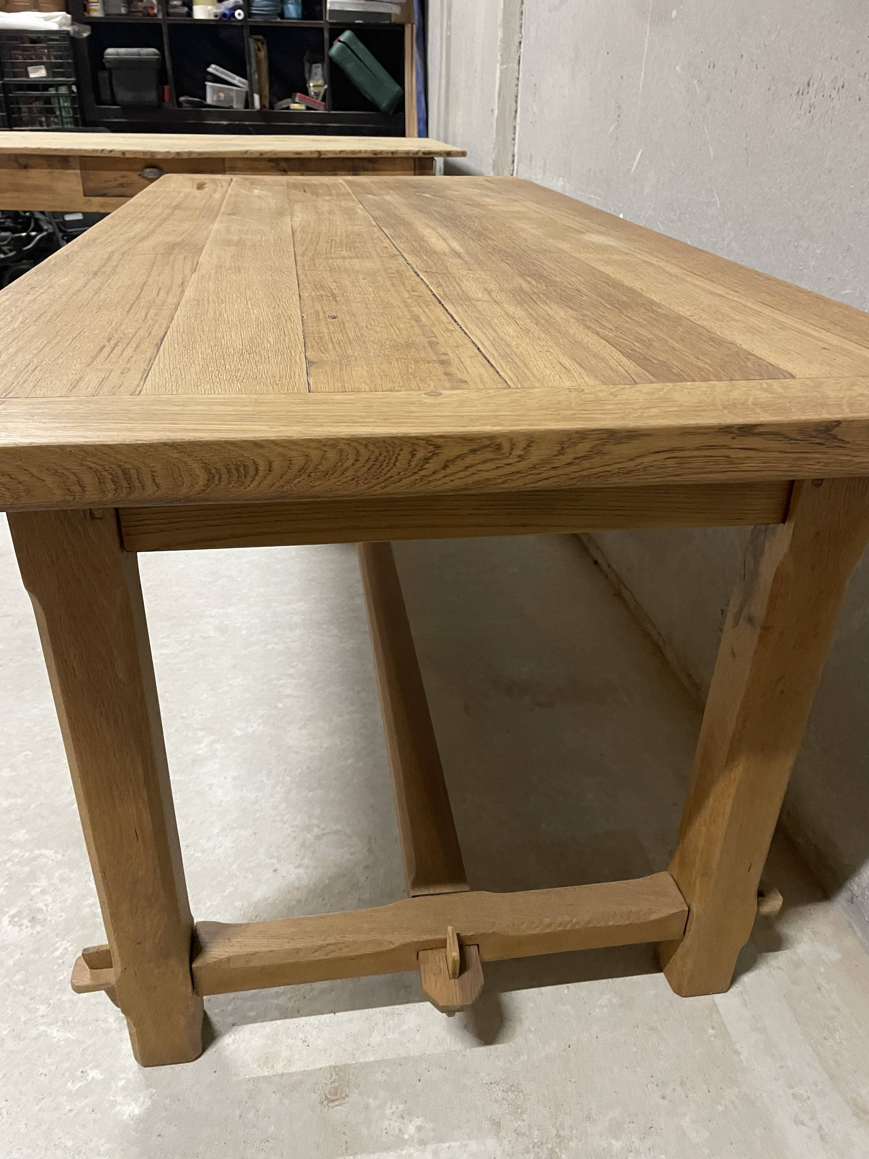 Old oak farmhouse table - rustic chic country style