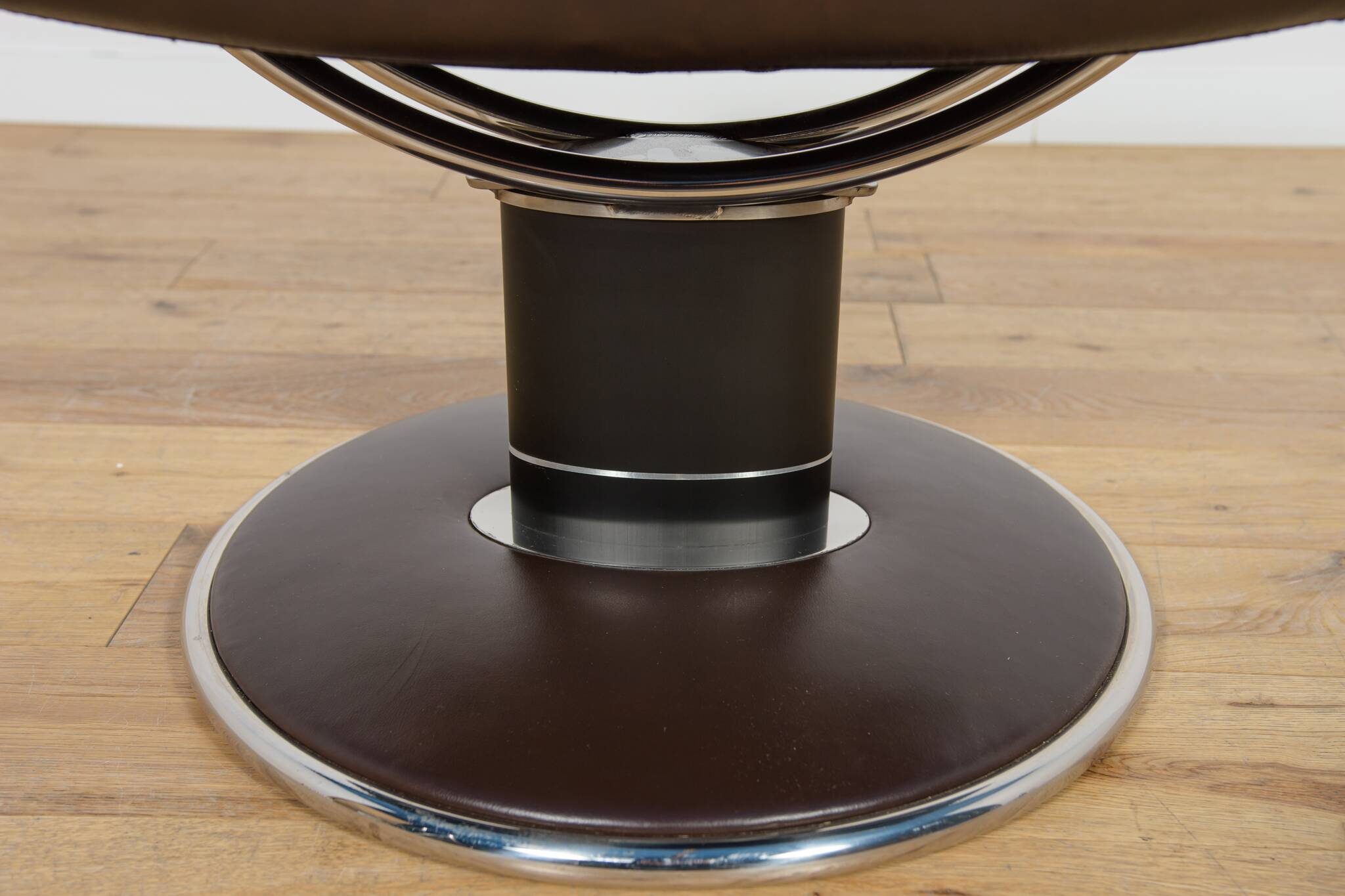 Ergonomic Lounge Chair with Ottoman Model from Ekornes Stressless, 2000s, Set of 2