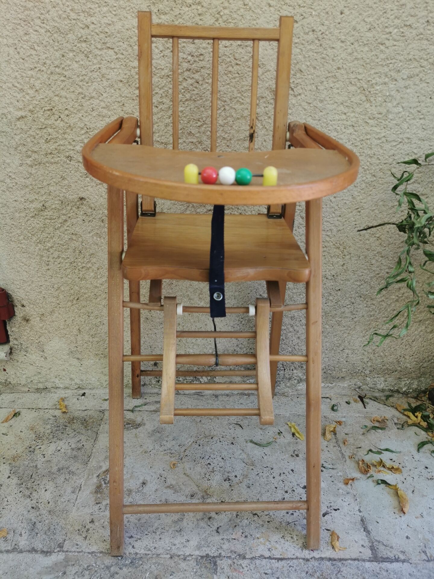 Wooden high chair