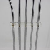 1970s Chrome and Marble Floor Lamp , Italy
