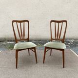 Pair of Ingrid Niels Koefoed teak chairs, Denmark 1960