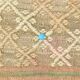 6x8 Light Green Brown Turkish Kilim Rug, 173x260Cm