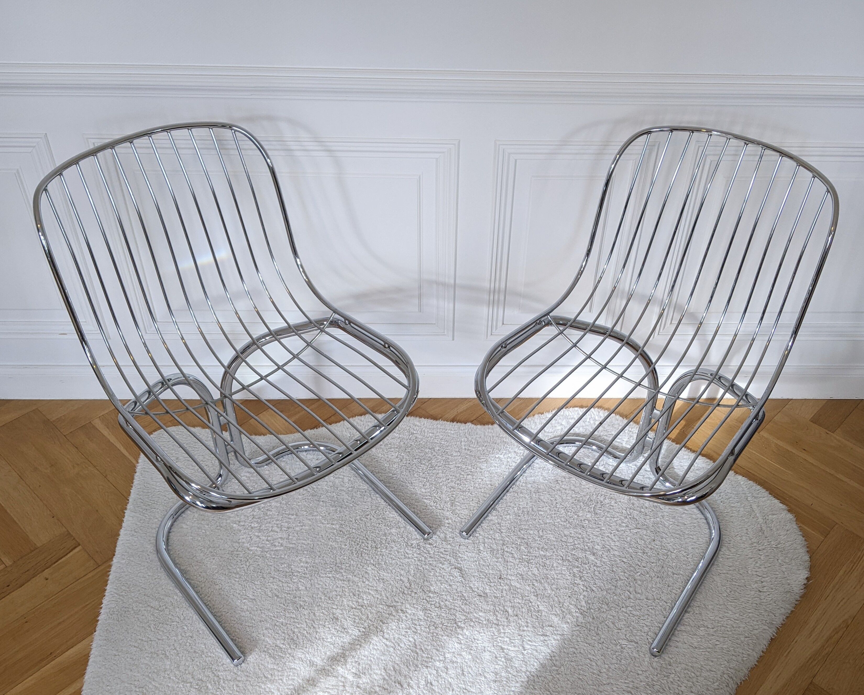 Rima Radiofreccia chrome chair by Gastone Rinaldi