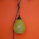 Sixties pop glass walk-in lamp - green colours and black and white cord