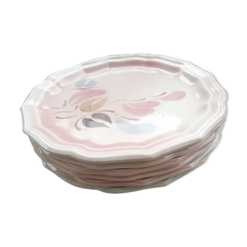 Lot de 6 assiettes à dessert salins