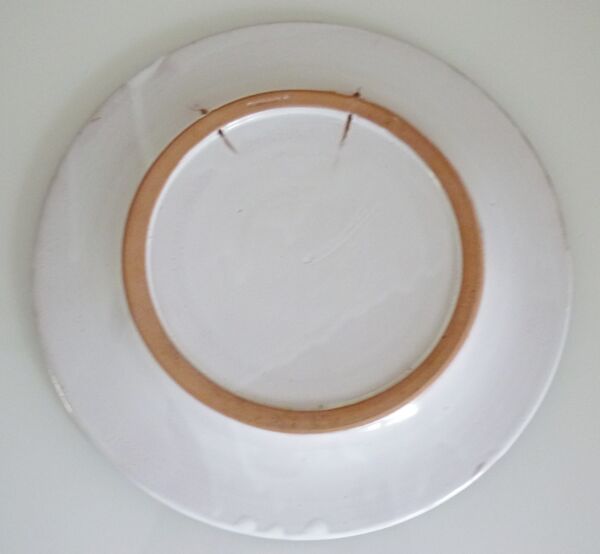 Assiette céramique d'art émaillée, signé La Tournerie, années 60/70