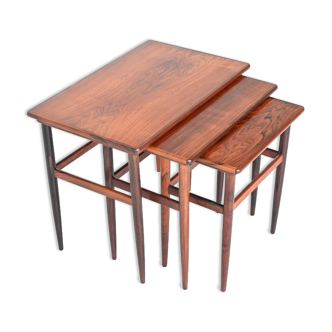 Rosewood nesting tables Arne Hovmand Olsen Denmark 1960