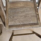 Set of 6 folding teak cinema chairs