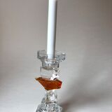 Glass candle holder