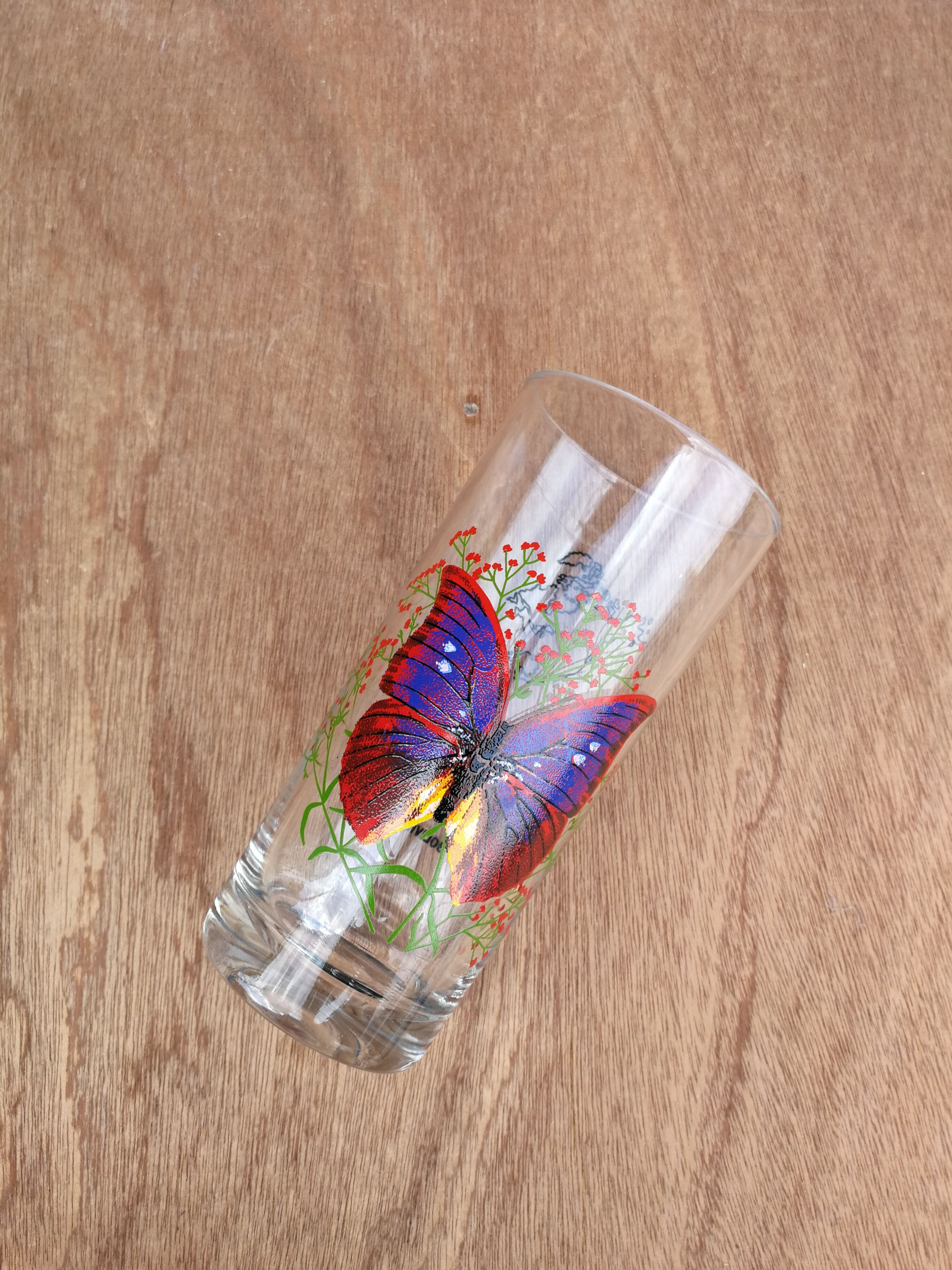 Butterfly glass 70's